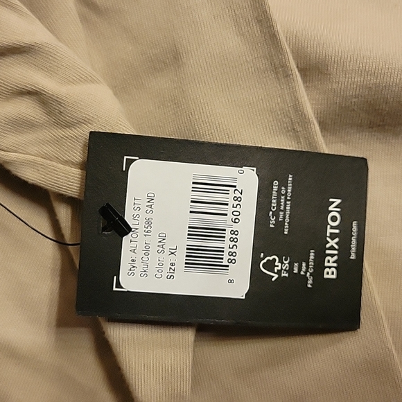 NWT Men's Brixton "Alton Long Sleeve" T-Shirt Black w/colorful logo. - Picture 5 of 6